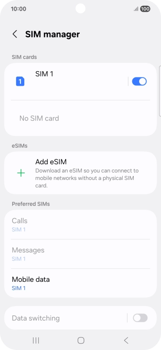 Press Add eSIM. Press Add eSIM.