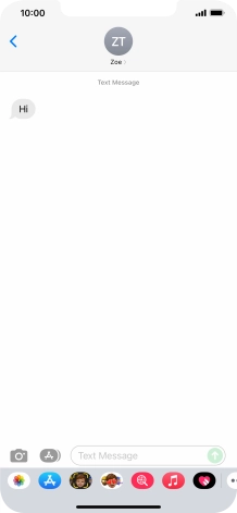 Slide your finger upwards starting from the bottom of the screen to return to the home screen.