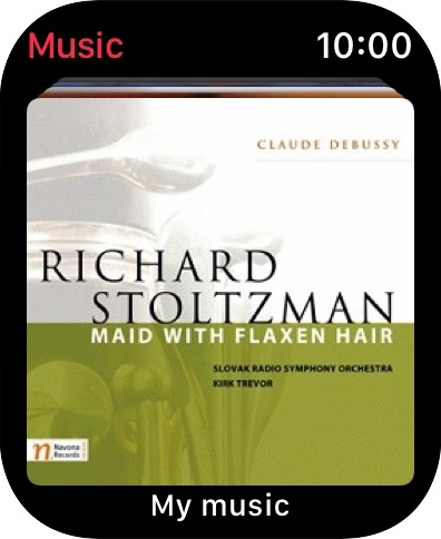 Slide your finger downwards starting from the top of the screen to see the menu.