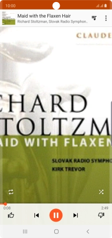 Press arrow right to go to the next audio file.