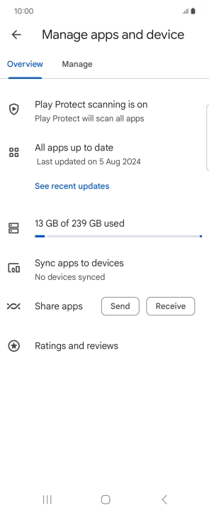 Press Manage. Press Manage.