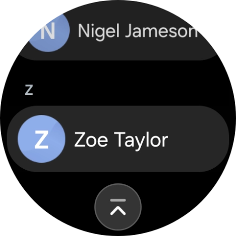 Press the required contact.