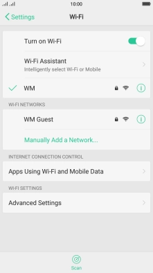 Press the Home key to return to the home screen.