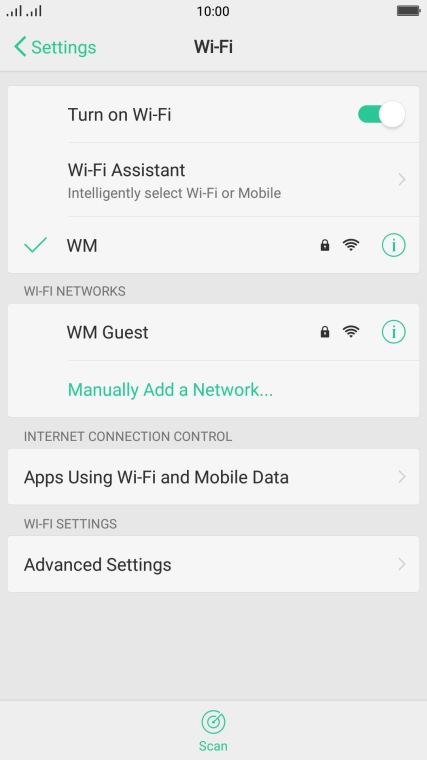 Press the Home key to return to the home screen.