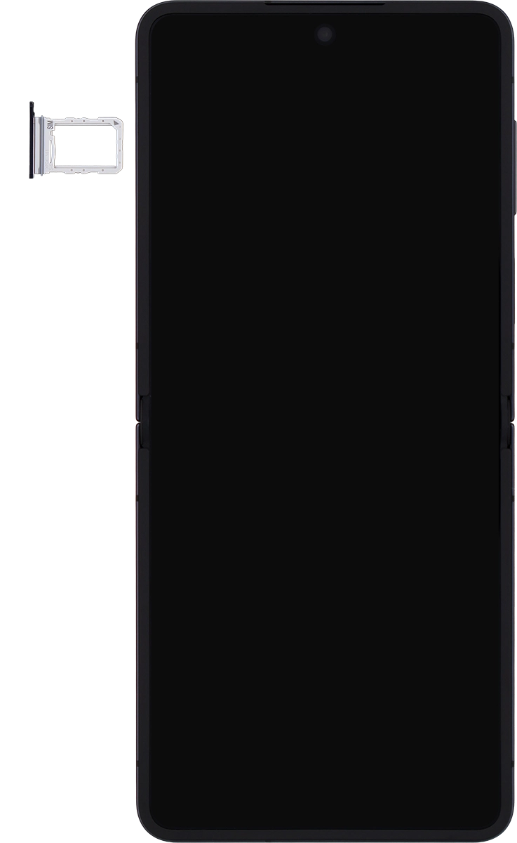 Turn your SIM so the angled corner of the SIM matches the angled corner of the SIM holder and place your SIM in the SIM holder.