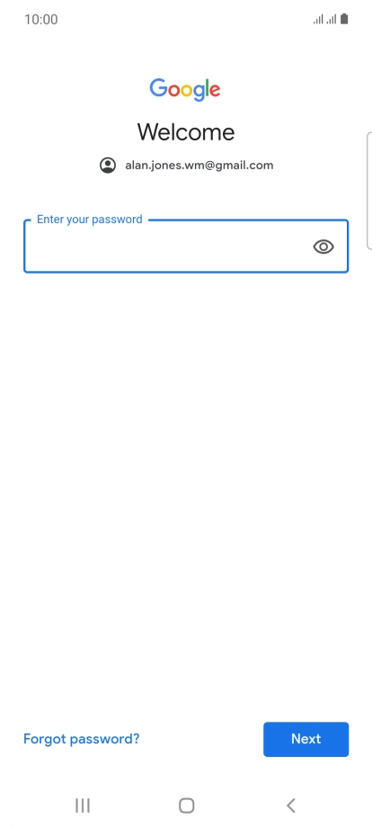 Press the field below 