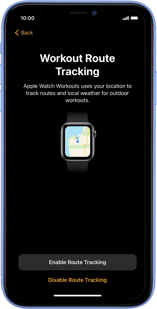 Press the required setting.