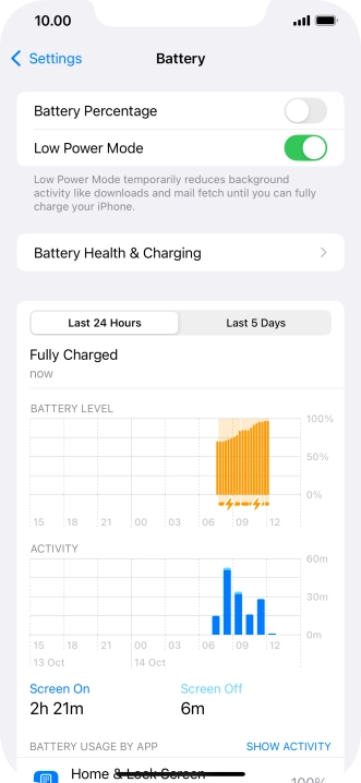 Slide your finger upwards starting from the bottom of the screen to return to the home screen.