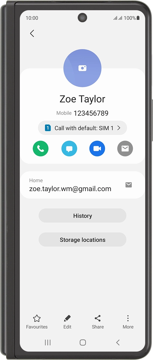 Press the call icon.