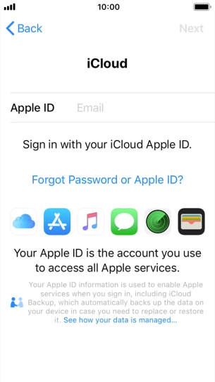 Press the field next to 