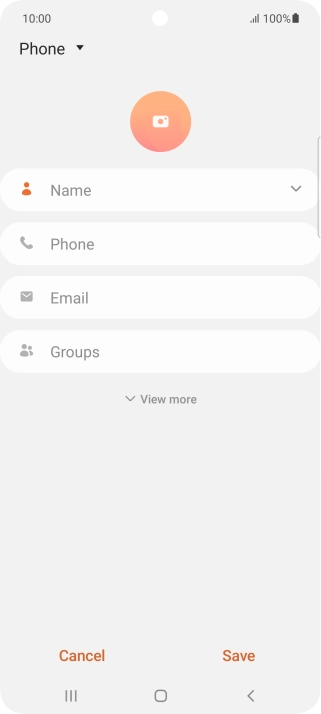 Press the address book drop down list.