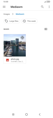 Press the required picture. Press the required picture.