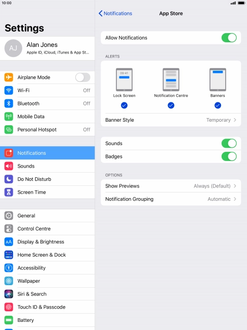 Press the indicator next to Press the indicator next to