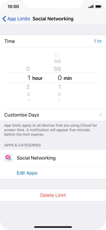 Press Customise Days.