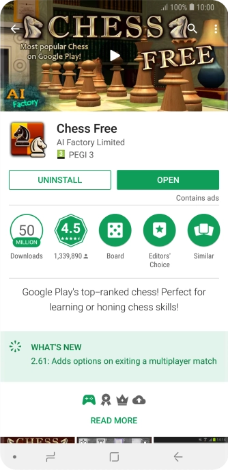 Press UNINSTALL. Press UNINSTALL.