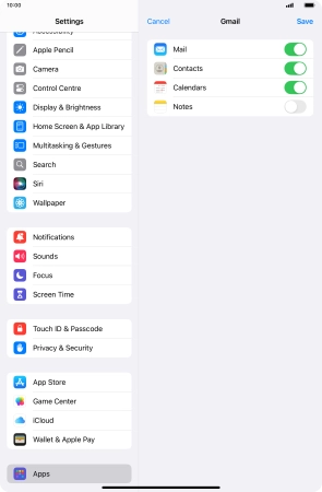 If this screen is displayed, you email account has been recognised and set up automatically. Follow the instructions on the screen to key in more information and finish setting up your tablet.