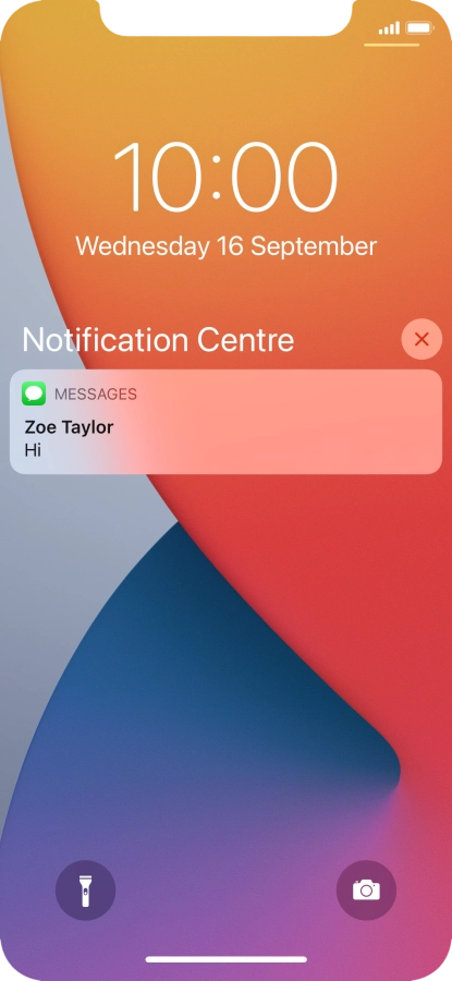 Press the required notification and follow the instructions on the screen to use the selected function.