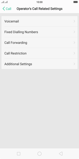 Press Call Forwarding.