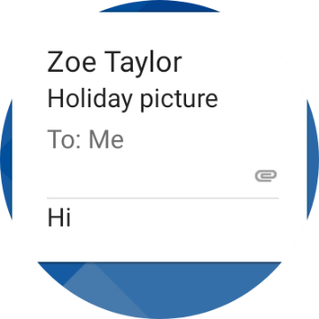 Slide your finger left on the screen.