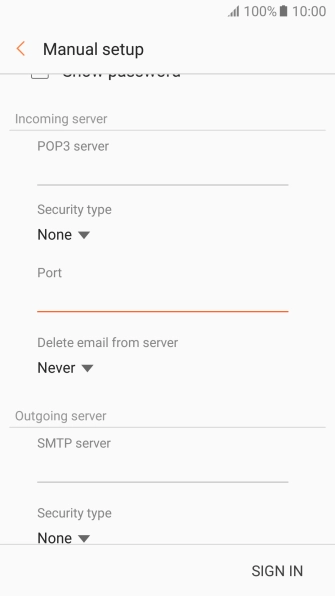 Press the field below 
