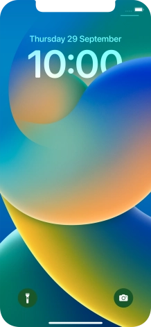 Slide your finger upwards starting from the bottom of the screen.