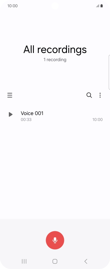 Create a new recording or open a previously saved recording.