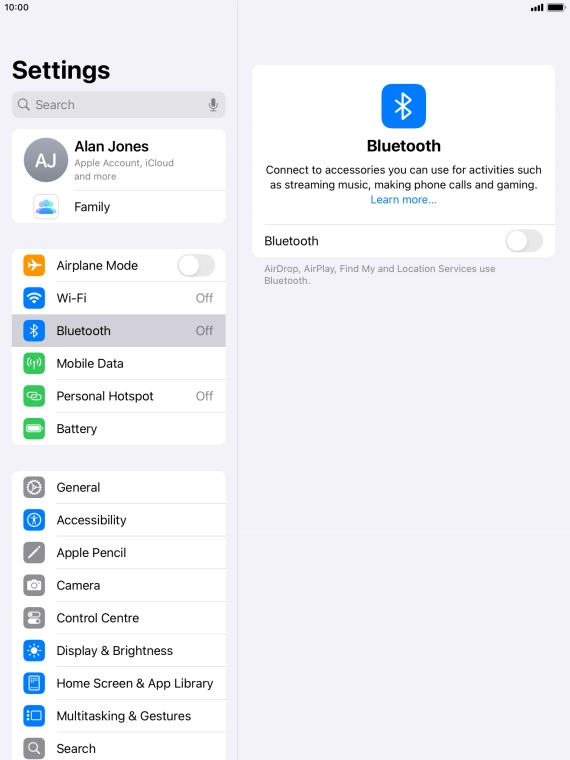 Press the indicator next to Press the indicator next to