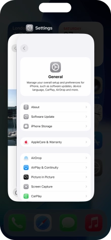 Slide upwards on the required application to end it. Slide upwards on the required application to end it.