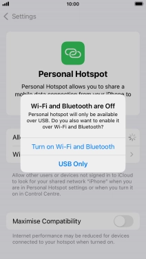 If Wi-Fi is turned off, press Turn on Wi-Fi and Bluetooth.