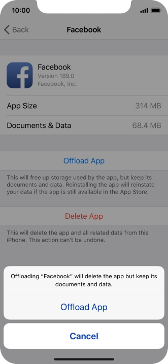 Press Offload App.