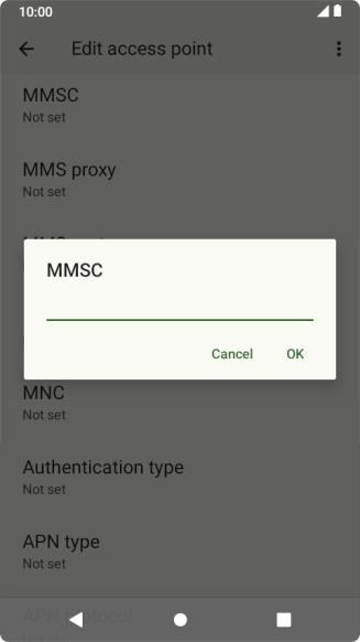 Key in http://pxt.vodafone.net.au/pxtsend and press OK.