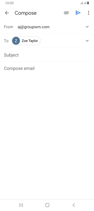 Press Subject and key in the required subject.