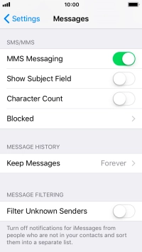 Press the Home key to return to the home screen.