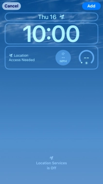 To customise the way the lock screen date is displayed, press the date widget and follow the instructions on the screen to select the required widget display mode.
