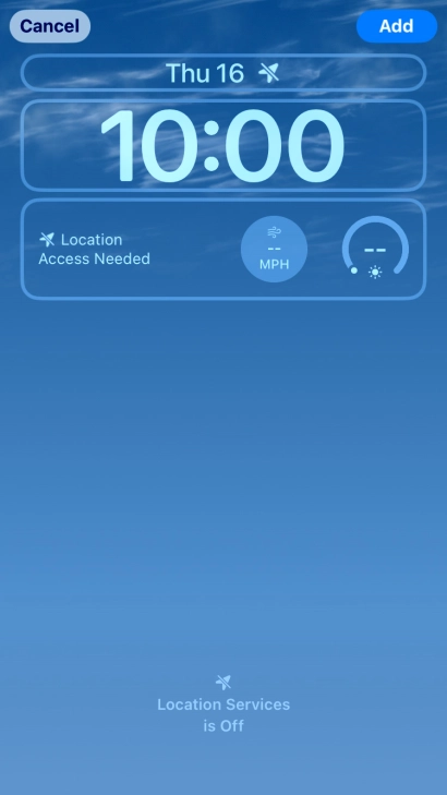 To customise the way the lock screen date is displayed, press the date widget and follow the instructions on the screen to select the required widget display mode.