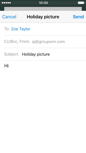 Press and hold the text input field until a pop-up menu is displayed.