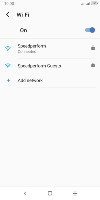Press the Home key to return to the home screen.