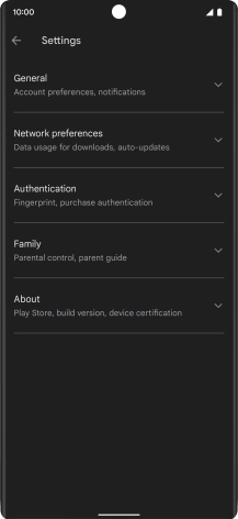 Press Network preferences .