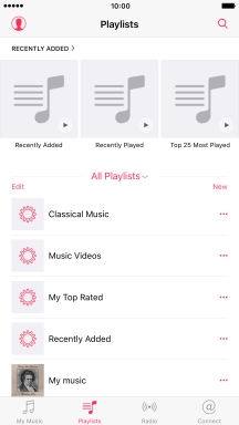 Press the required playlist.