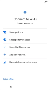 Press the required Wi-Fi network.