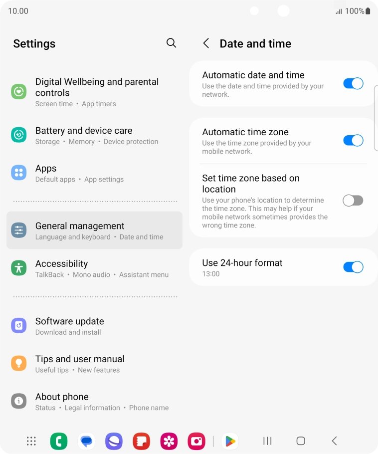 Press the Home key to return to the home screen.