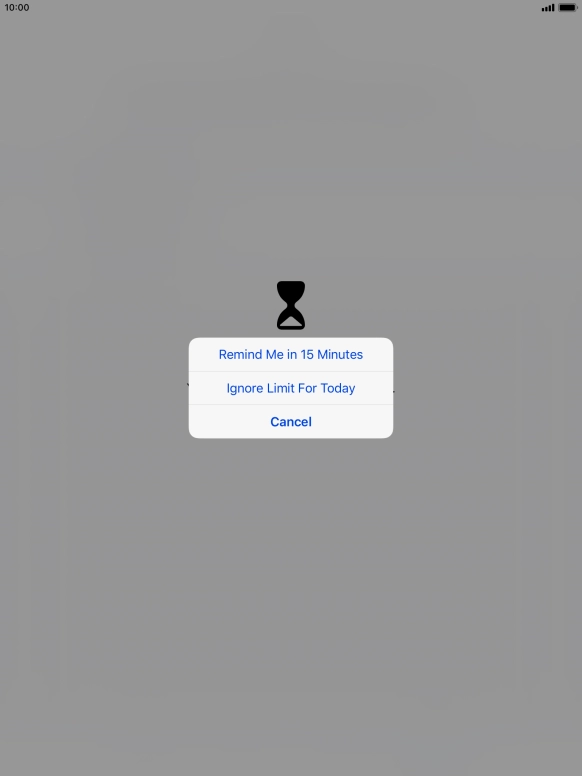 Press the required setting. Press the required setting.