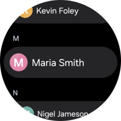 Press the required contact. Press the required contact.