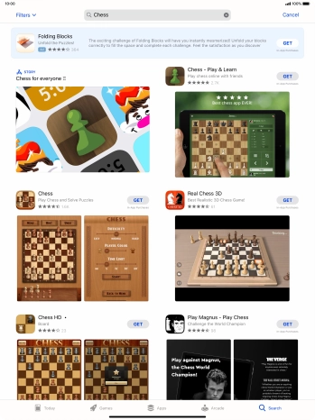 Press the required app.