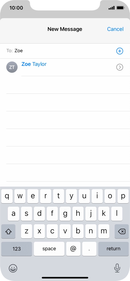 Press the required contact.