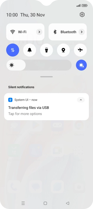 Press Tap for more options.