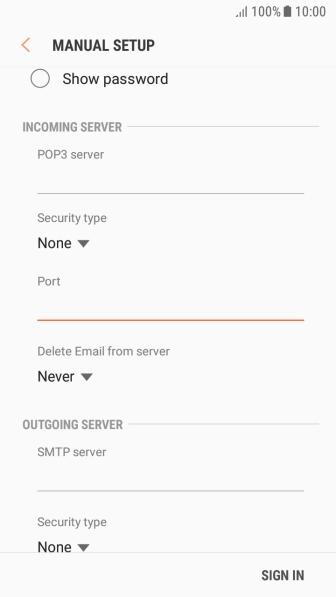 Press the drop down list below 