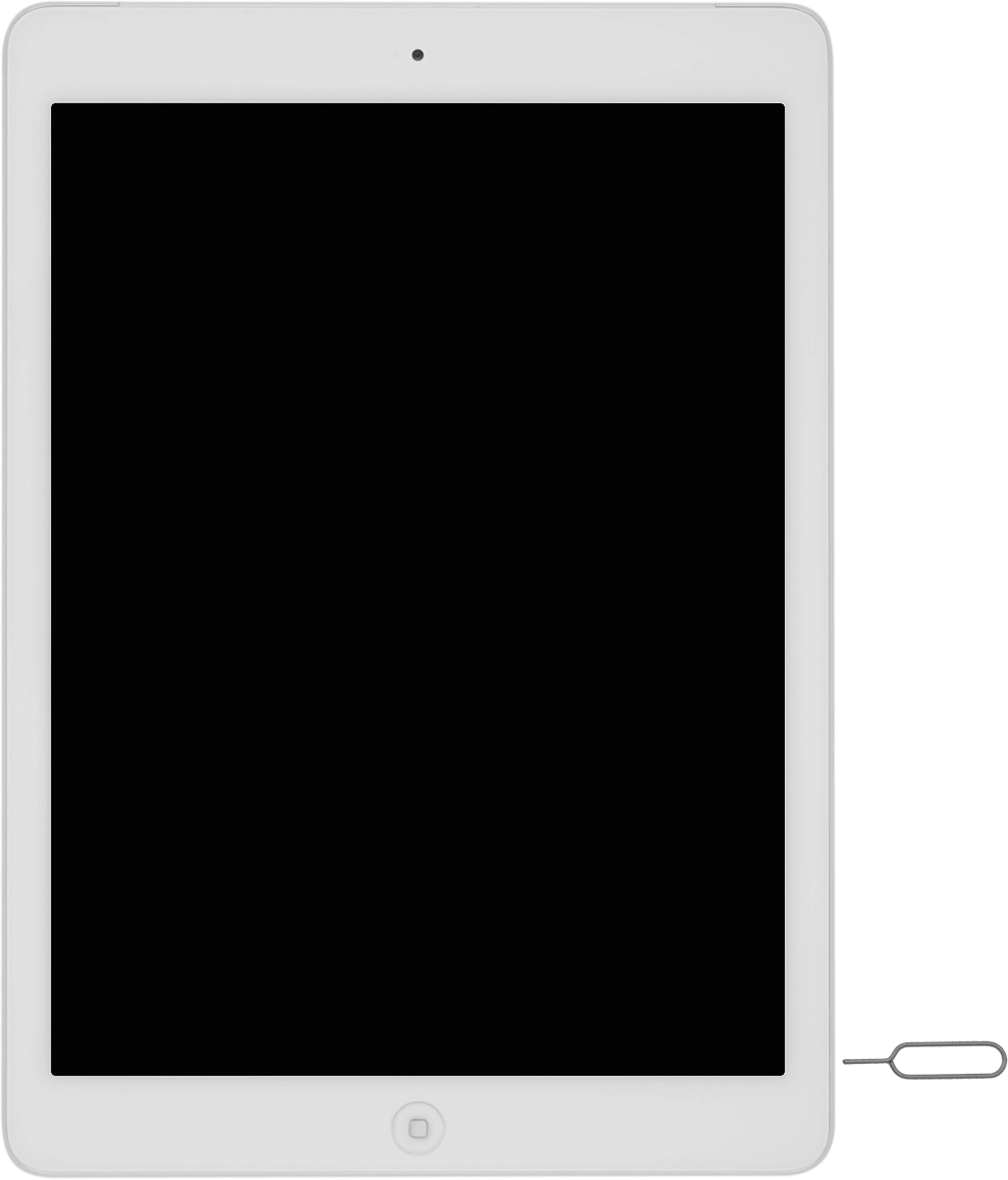 Find the opener for the SIM holder.