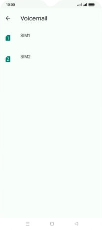 Press the name of the SIM.