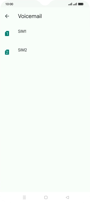 Press the name of the SIM.